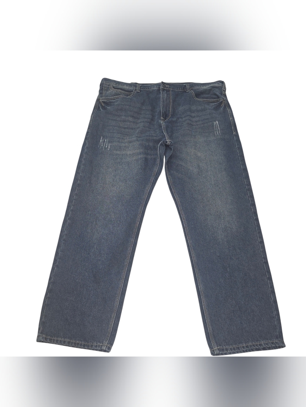 Sean John Classic Relaxed Fit Men's 44x32 Jeans Blue Denim Straight Leg Mid Rise